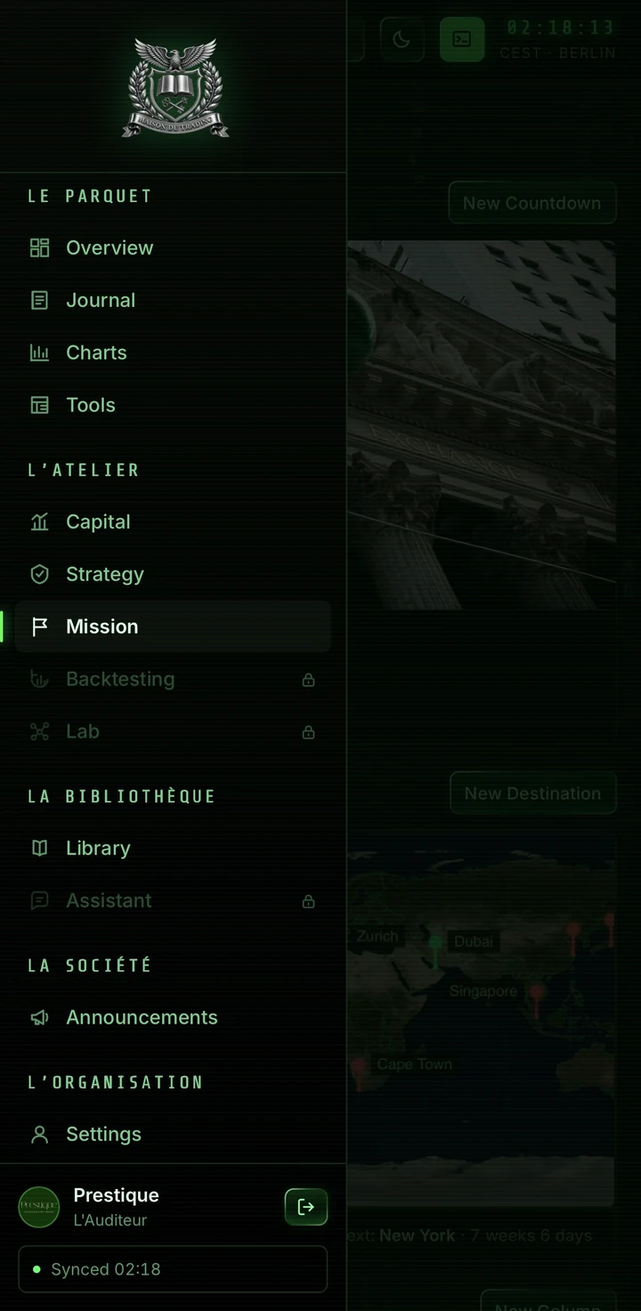 The platform on a phone, Terminal mode
